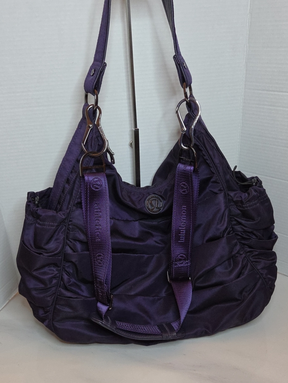 lululemon athletica Deep Purple Ruched Shoulder Tote